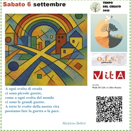 Sabato 6 settembre 2025